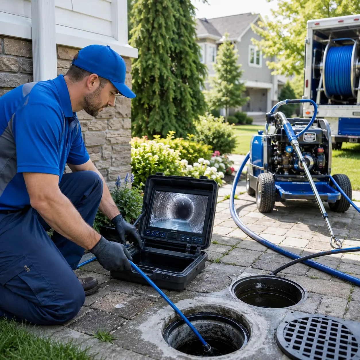 Outdoor drain cleaning professionals serving Basco, IL