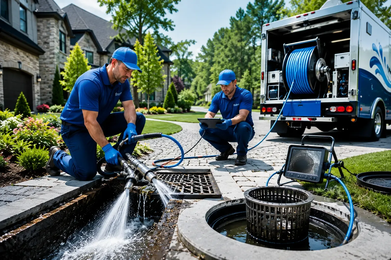 Local outdoor drain cleaning professionals in Basco, IL