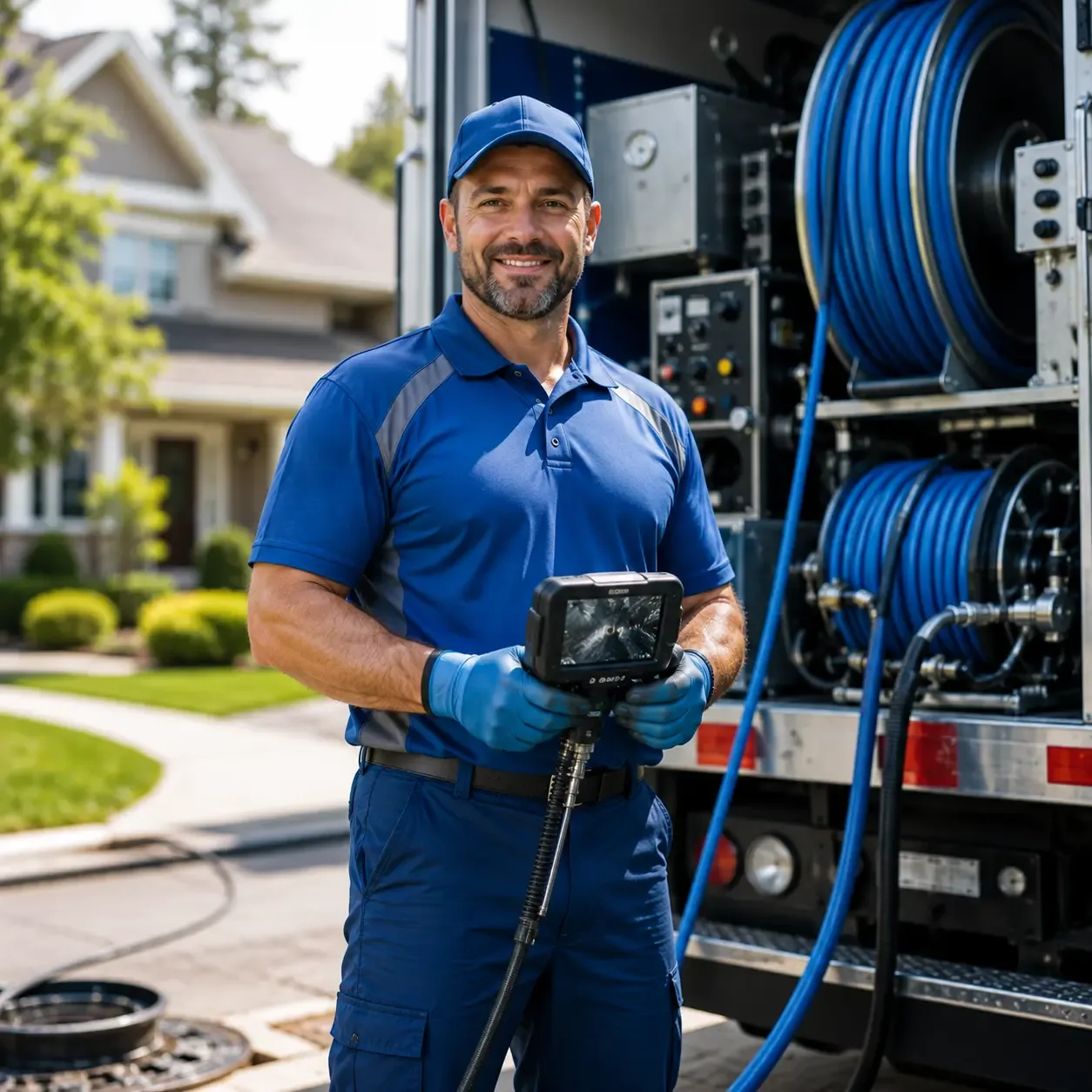 Local outdoor drain cleaning specialists in Basco, IL